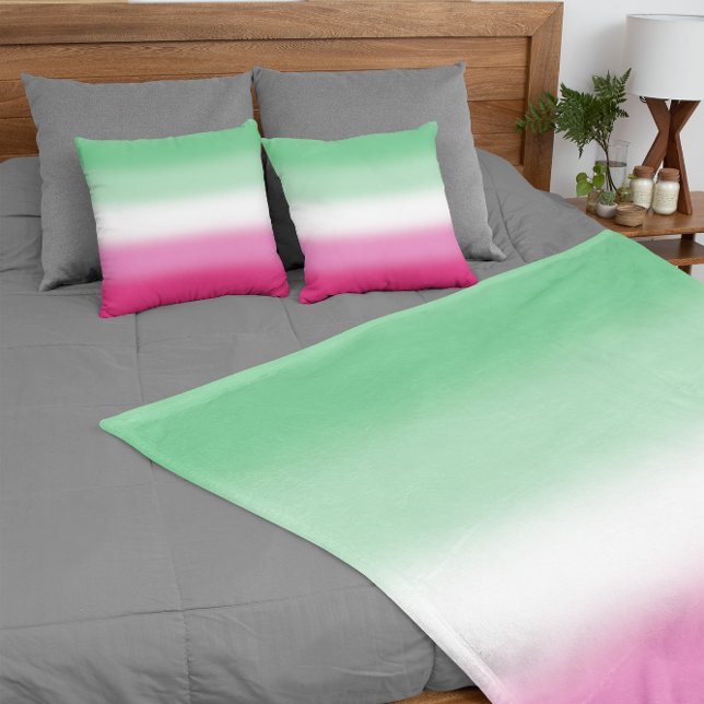 Gradient Abrosexual Pride Flag Fleece Blanket (Creator Uploaded)