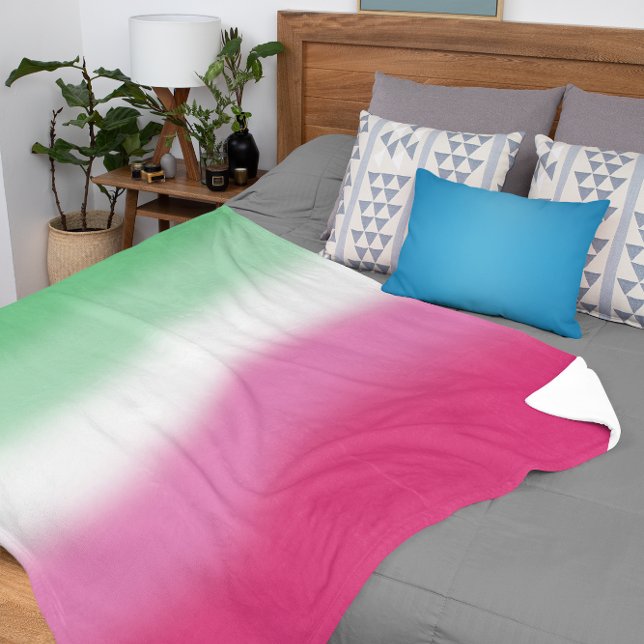Gradient Abrosexual Pride Flag Sherpa Blanket (Creator Uploaded)
