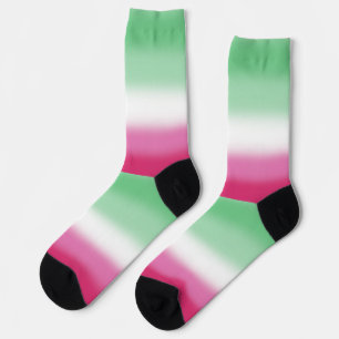 Gradient Abrosexual Pride Flag Socks