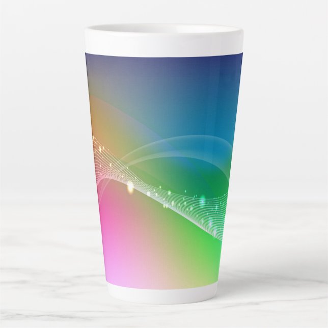 Gradient Abstract Latte Mug (Front)