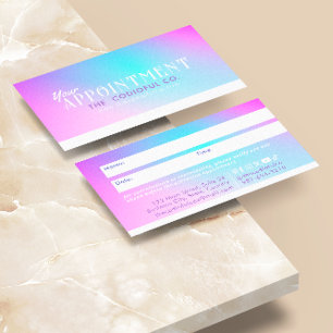 Gradient Appointment Card