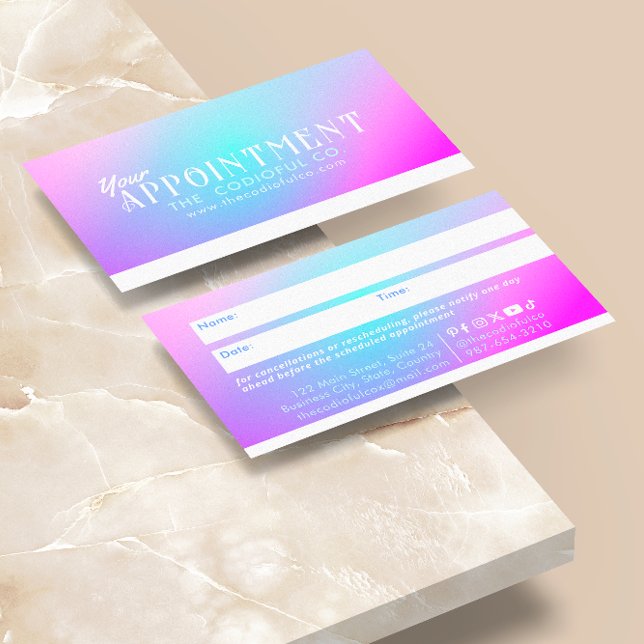 Gradient Appointment Card (Creator Uploaded)