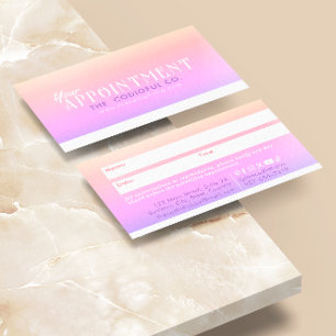 Gradient Appointment Card