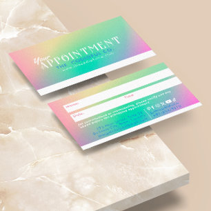 Gradient Appointment Card