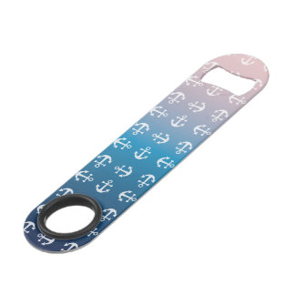 Gradient aqua red | white anchor