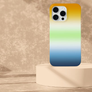 Gradient AroAce Agender Pride iPhone 15 Pro Max Case