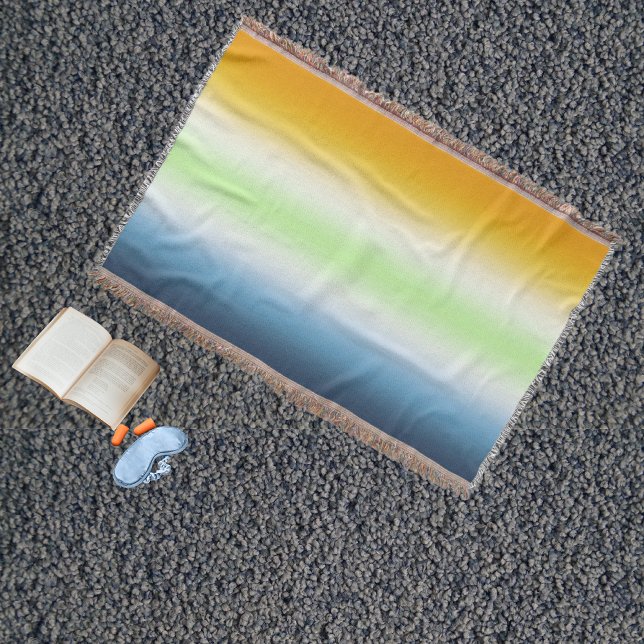  Gradient AroAce Agender Pride Throw Blanket (Creator Uploaded)