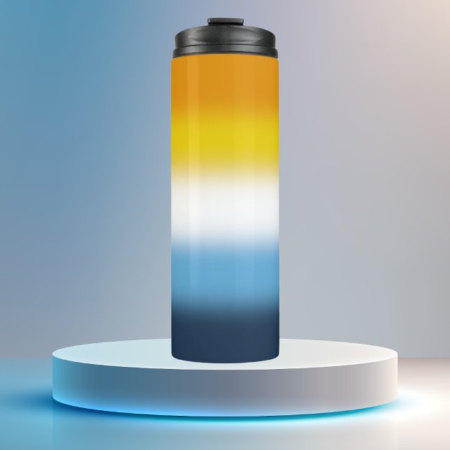 Gradient AroAce Pride Flag Thermal Tumbler (Creator Uploaded)