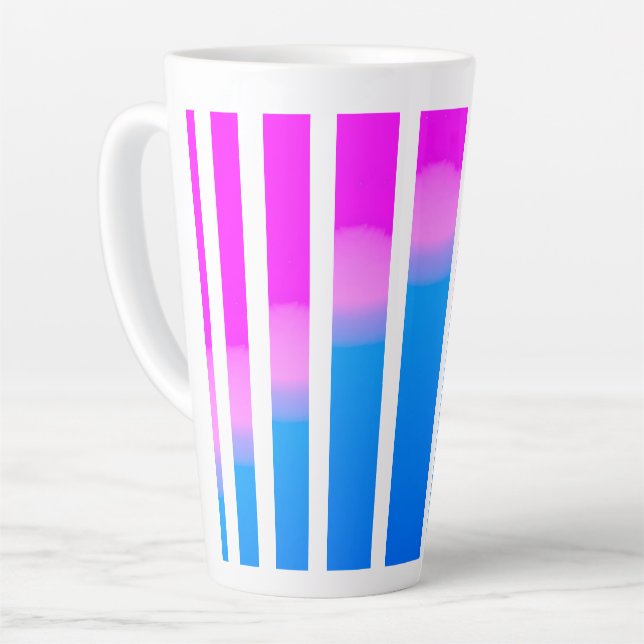 Gradient Background Color Latte Mug (Left Angle)