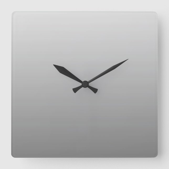 Gradient Background Square Wall Clock (Front)