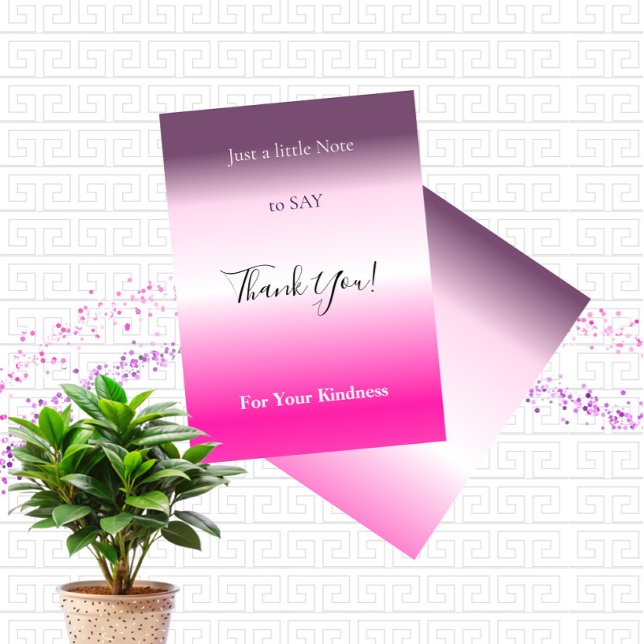 Gradient background thank you card (Creator Uploaded)