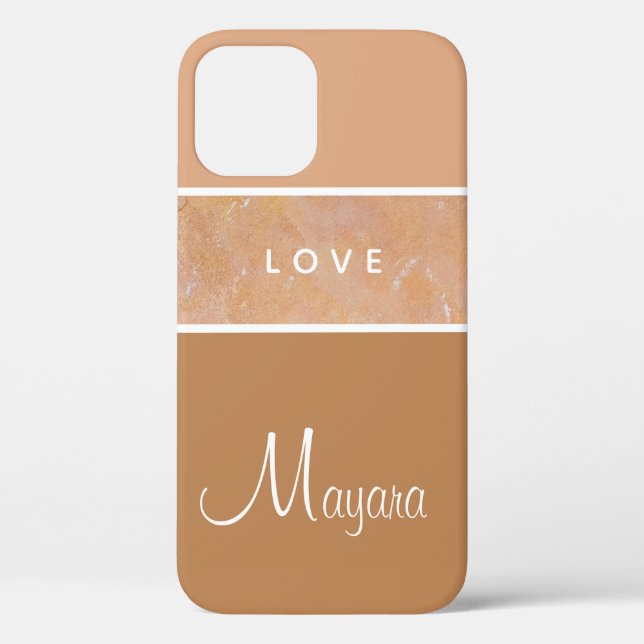 Gradient Beige Phone Case for Girls (Back)