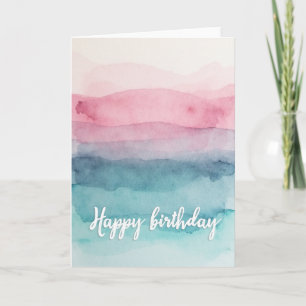 Gradient Birthday Card