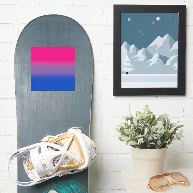 Gradient Bisexual Pride Flag – Colourful Bi Flag (Snowboard)
