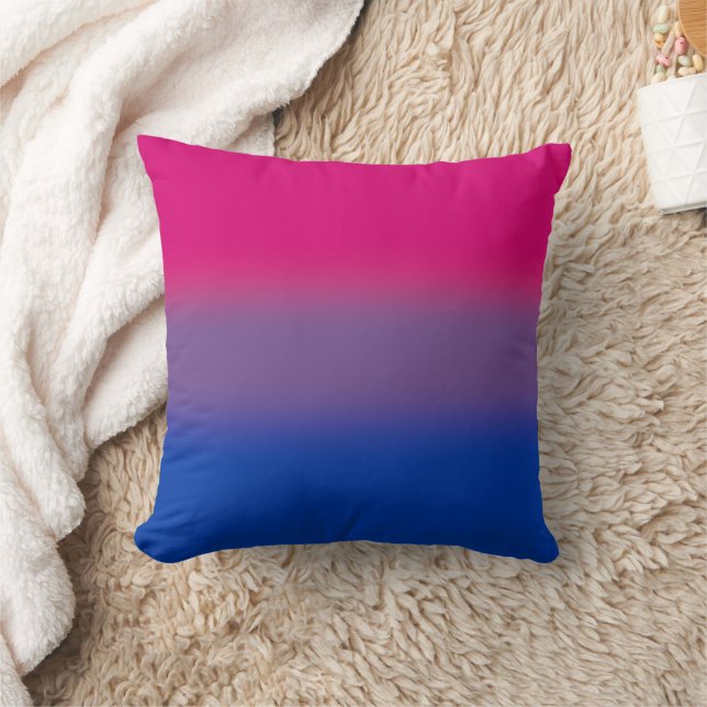 Gradient Bisexual Pride Flag – Colourful Bi Flag Cushion (Blanket)