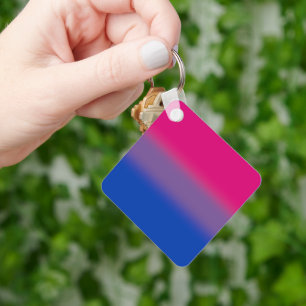Gradient Bisexual Pride Flag – Colourful Bi Flag Key Ring