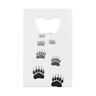 Gradient Black Bear Paw Print