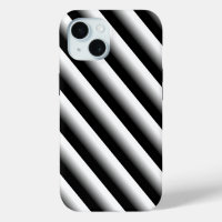 Gradient Black Grey and White Stripes