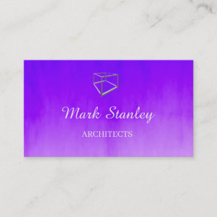 Gradient blue and purple business card