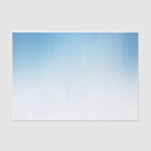 Gradient blue and white tissue paper (Front)