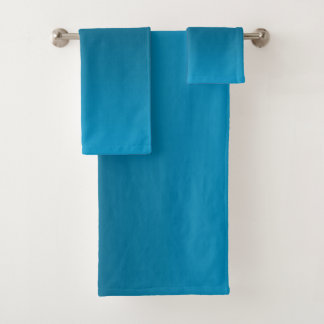 Gradient Blue - light to deep | Mood Background | Bath Towel Set