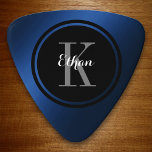 Gradient Blue Personalised Guitar Pick<br><div class="desc">Double Side Print - Great personalised design on this custom guitar pick</div>