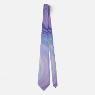 Gradient Blue, Purple Abstract Wavy Pattern  Tie