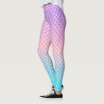 Gradient Blue Purple Mermaid Scales Leggings<br><div class="desc">Cute mermaid scales in blue and purple hues.</div>