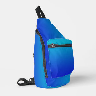 Gradient Blue To Turquoise Sling Bag