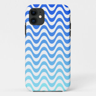 Gradient Blue Waves iPhone 11 Case