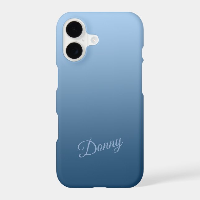 Gradient Blue with Custom Name (Back)