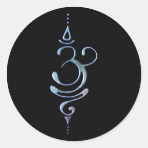 Gradient Breathe  Classic Round Sticker