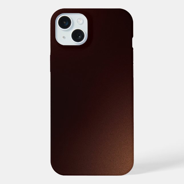 Gradient brown colour  iPhone case (Back)