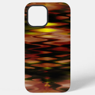 Gradient brown to yellow forming abstract zig-zag iPhone 12 pro max case
