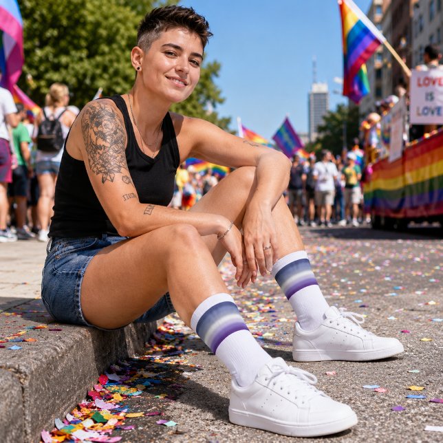Gradient Butch Lesbian Pride Flag Socks (Creator Uploaded)