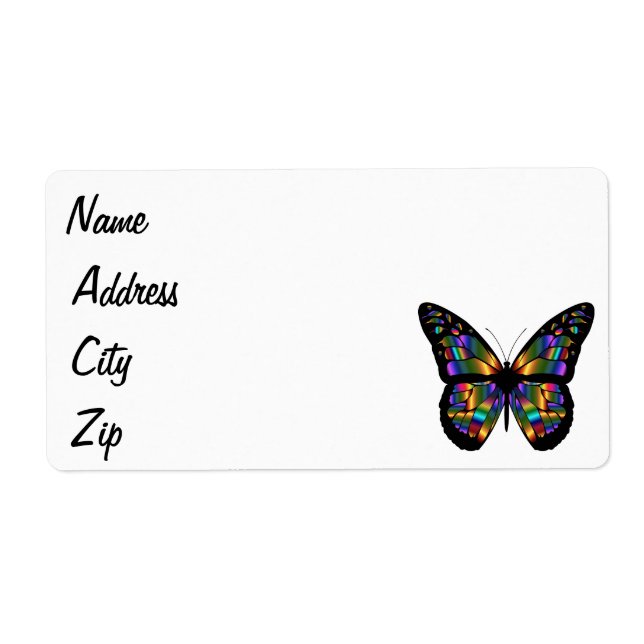 Gradient butterfly cartoon (Front)