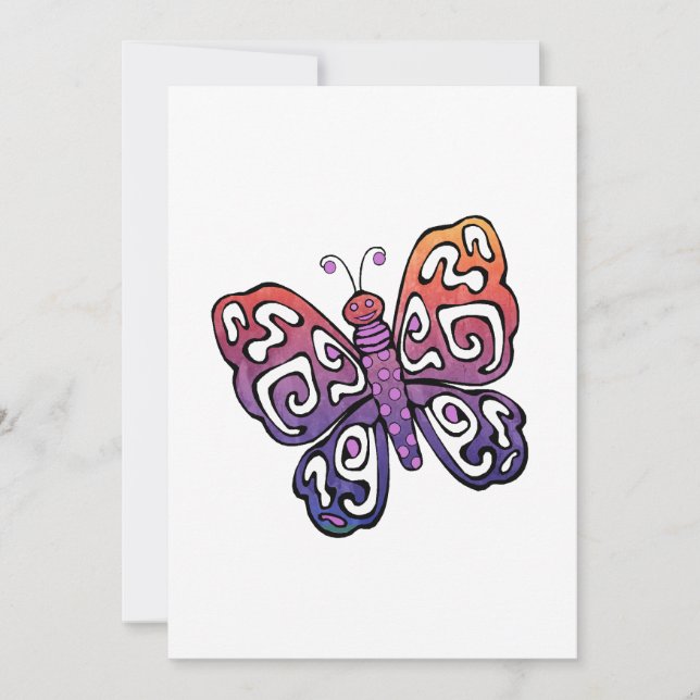 Gradient butterfly clipart (Front)