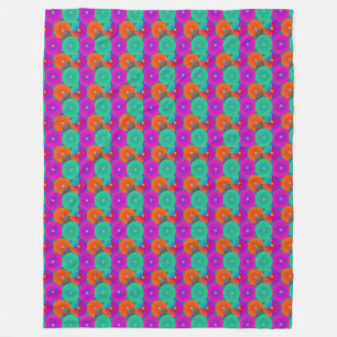 Gradient Circle Fleece Blanket – Dopamine Style