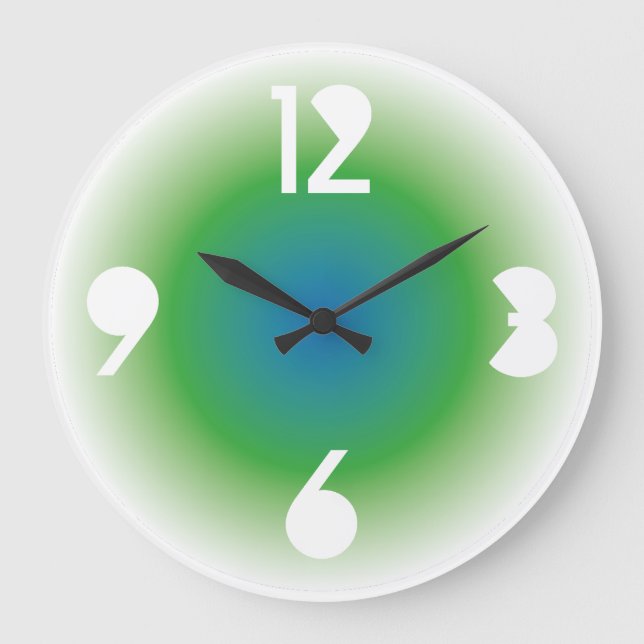 Gradient Colors by Masanser PIXELAT Large Clock (Front)
