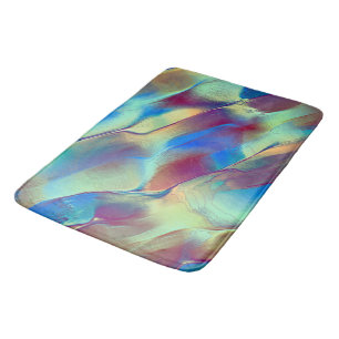 Gradient coloured rocky dune with soft bright bath mat