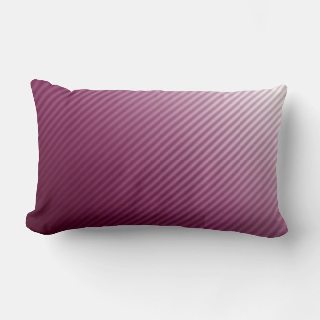 Gradient Cool Stylish Trendy Modern Stripe Pattern Lumbar Cushion (Front)