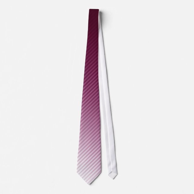 Gradient Cool Stylish Trendy Modern Stripe Pattern Tie (Front)