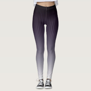Gradient Cool Stylish Trendy Stripe Pattern Leggings
