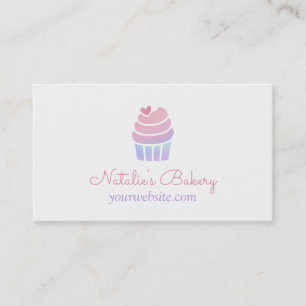 Gradient Cupcake Bakery Business Cards