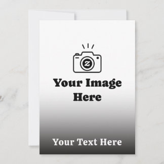 Gradient Custom Text and Image Save The Date