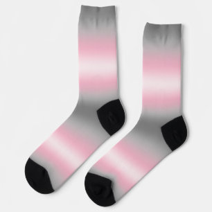 Gradient Demigirl Pride Flag Socks