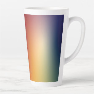 gradient design background on latte mug