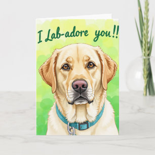 Gradient Dog Pattern Card