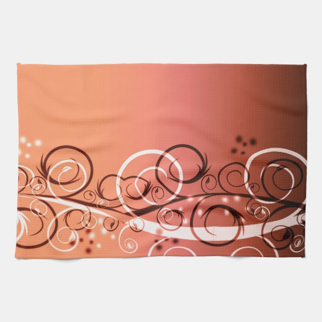Gradient Filligree Tea Towel (Horizontal)