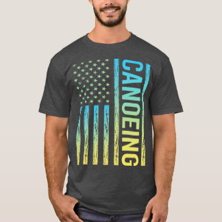 Gradient Flag 02 Canoeing Canoe T-Shirt